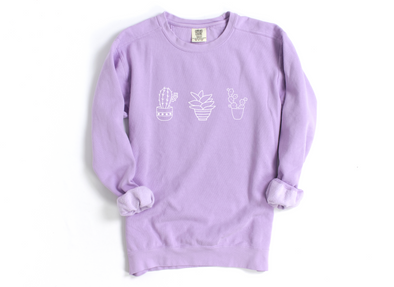 Succulents Crew Neck