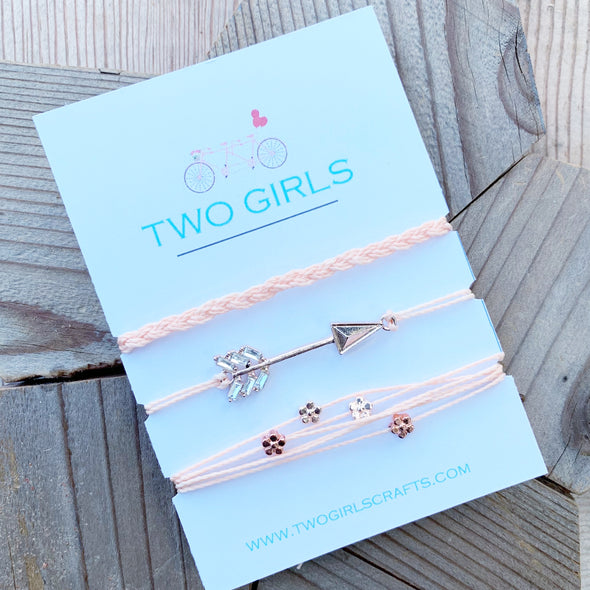 Rose gold Cupid’s arrow.