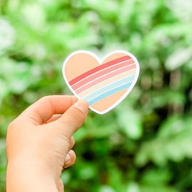 Rainbow Heart sticker