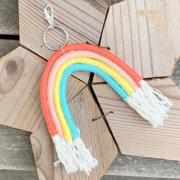 Boho Rainbow Keychain