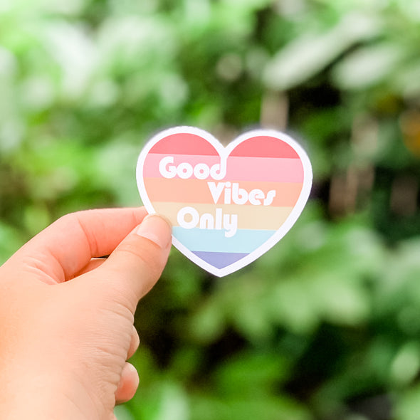 Good Vibes Heart sticker