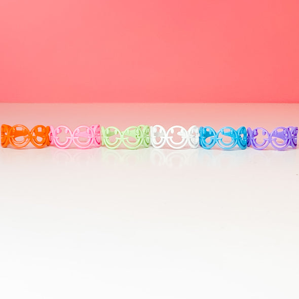 Open Face Smiley Face Ring